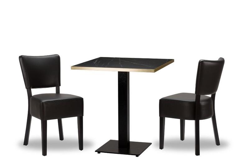 Alto Black/Black x2 - 700mm Sq - Black Pietra Gold ABS Laminate - Titan Sm SQ (DH) - main image