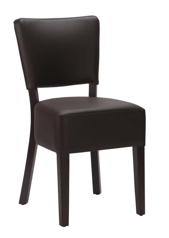 Alto FB Side Chair - Dark Brown / Wenge Frame  - main image