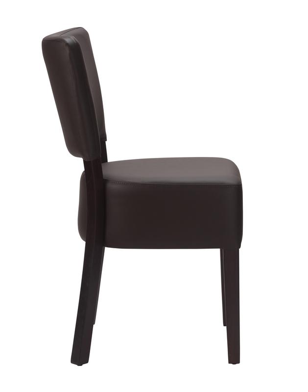 Alto FB Side Chair - Dark Brown / Wenge Frame  - main image