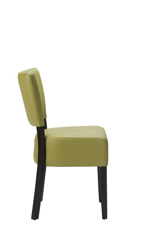 Alto FB Side Chair - Lime Green / Black Frame - main image