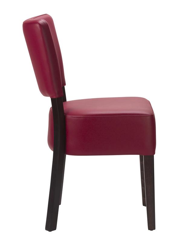 Alto FB Side Chair - Wine / Wenge Frame - main image