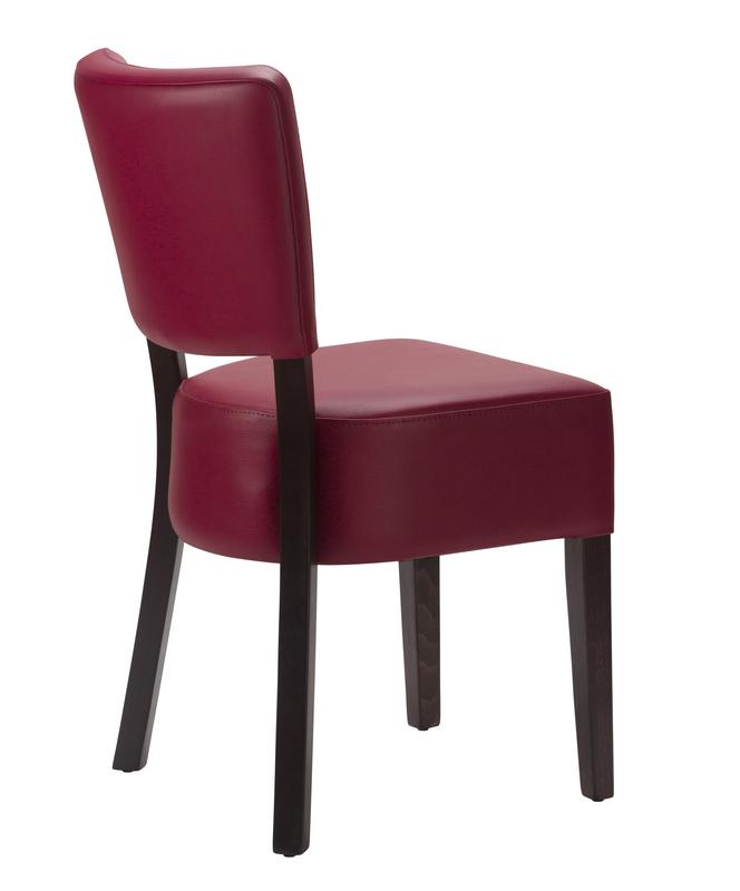 Alto FB Side Chair - Wine / Wenge Frame - main image