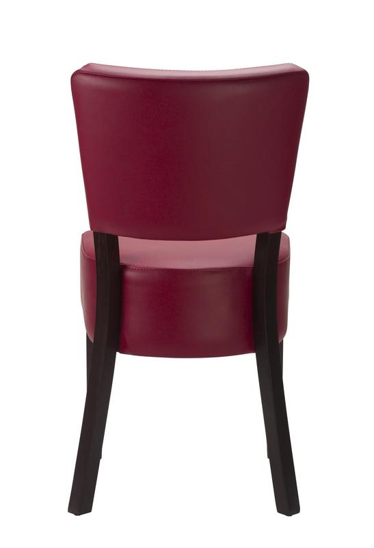 Alto FB Side Chair - Wine / Wenge Frame - main image