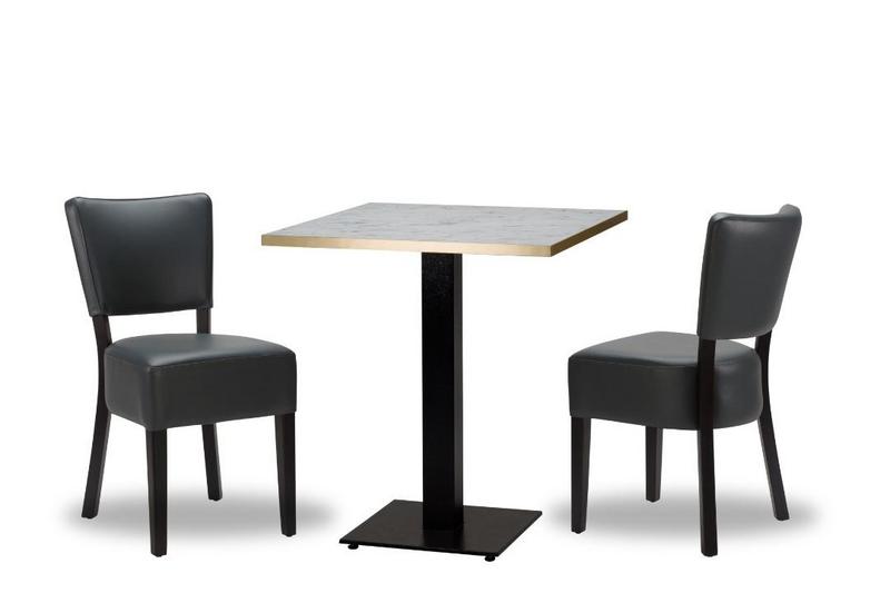 Alto Iron Grey/ Black x2 - 700mm Sq - White Carrara Gold ABS - Titan Small Sq (DH) - main image