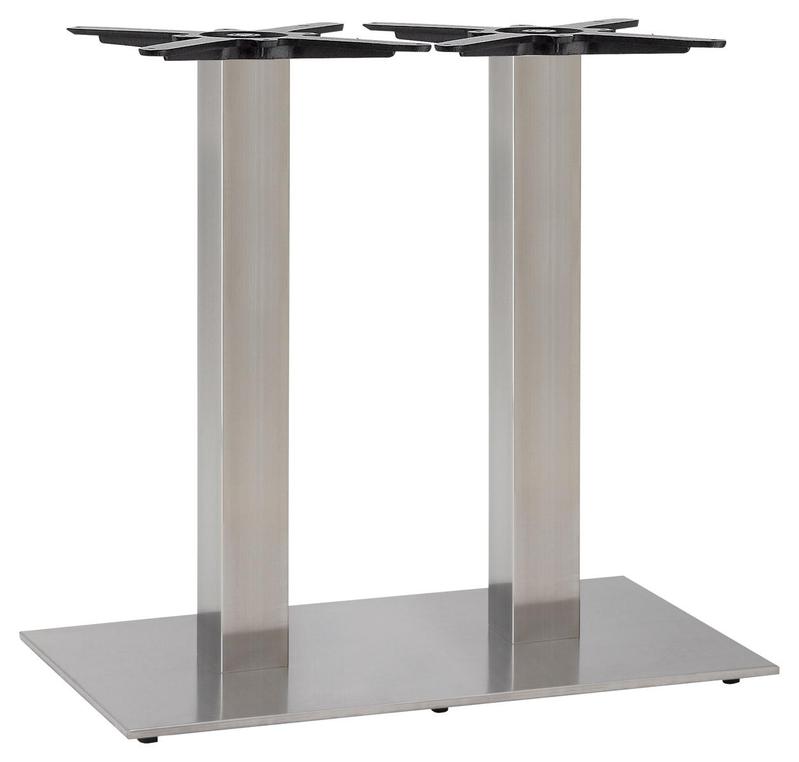 Apollo Twin Table Rectangular Base - Stainless - main image