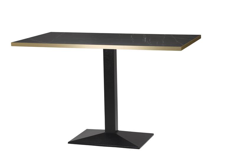 1200mmx700mmx25mm,Laminate Black Pietra/Gold Edge,Hudson Single (DH) - main image