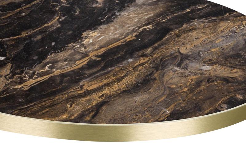 Marbled Cappuccino F9482 / Gold ABS Edge - 25mm Laminate  - main image