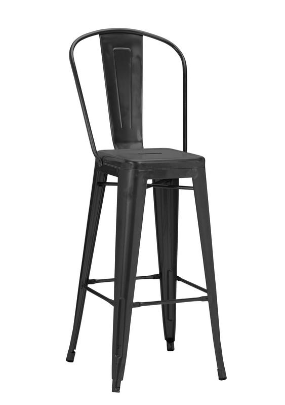 French Bistro Highchair - Matt Black  - main image