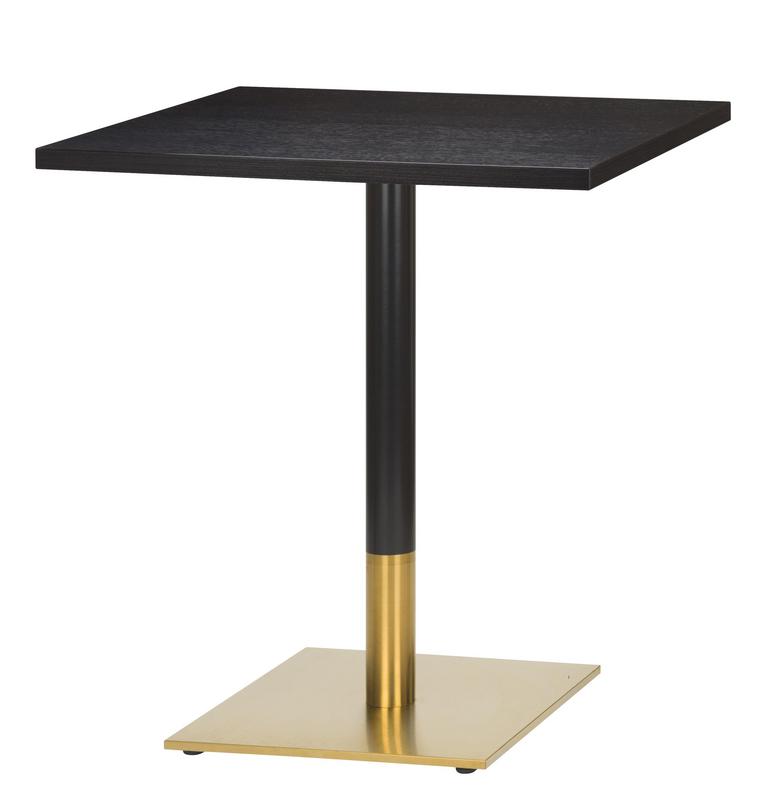 700mmx700mmx25mm,Laminate D.Brown Eucalyptus,Midas Sm Sq Brass(DH) - main image