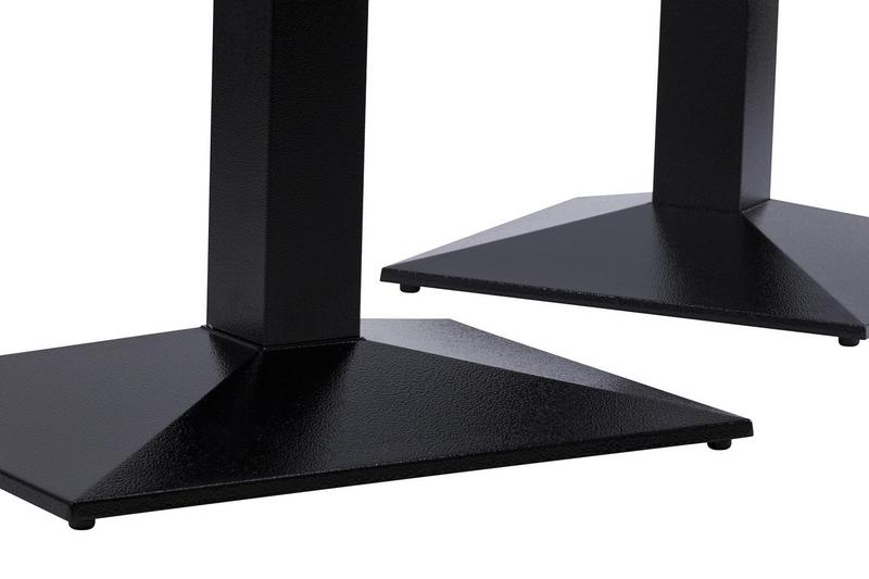 Hudson Single Rectangular Table Base - Black - main image