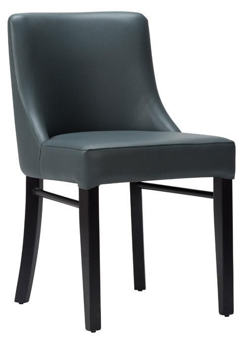 Merano Side Chair - Iron Grey / Black - main image