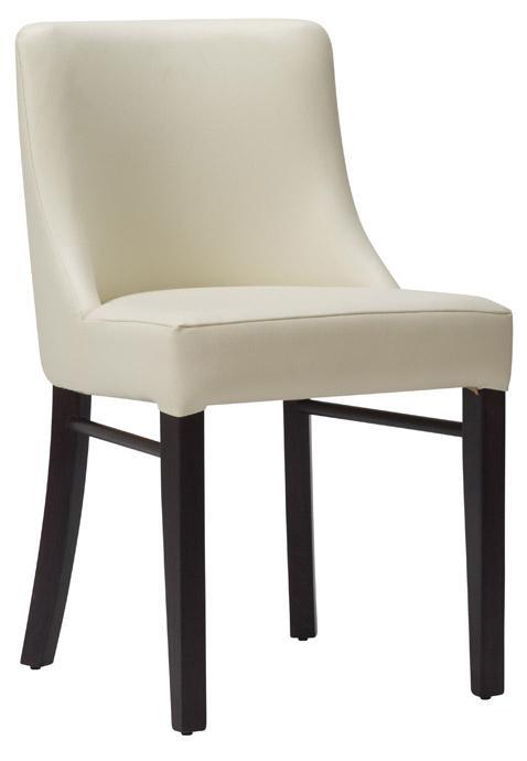 Merano Side Chair - Ivory / Wenge - main image