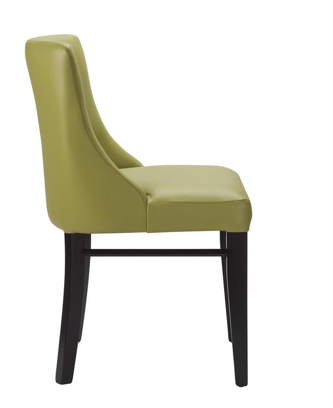 Merano Side Chair - Lime Green / Black - main image
