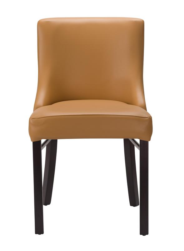 Merano Side Chair - Ochre Brown / Wenge - main image