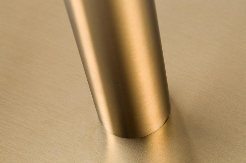 Midas Large Square Table Base (DH-Brass) - main image