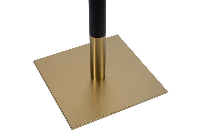 Midas Small Square Table Base (CH-Black/Brass) - main image