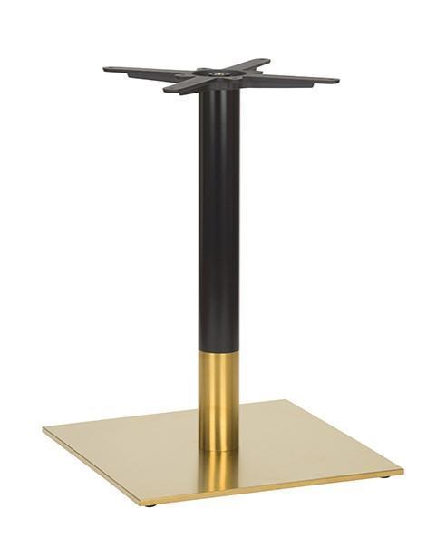 Midas Large Square Table Base (DH-Black/Brass) - main image