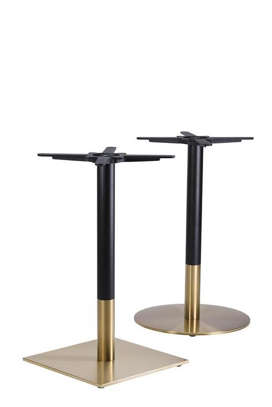 Midas Large Square Table Base (PH-Black/Brass) - main image