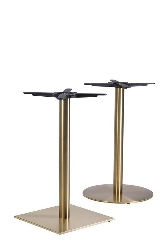Midas Small Square Table Base (CH-Brass) - main image