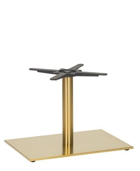 Midas Single Rectangular Table Base (CH-Brass) - main image