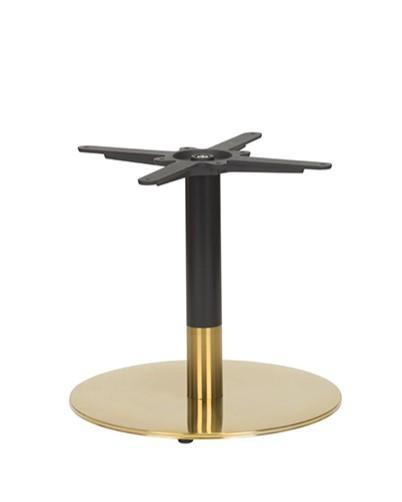 Midas Small Round Table Base (CH-Black/Brass)  - main image