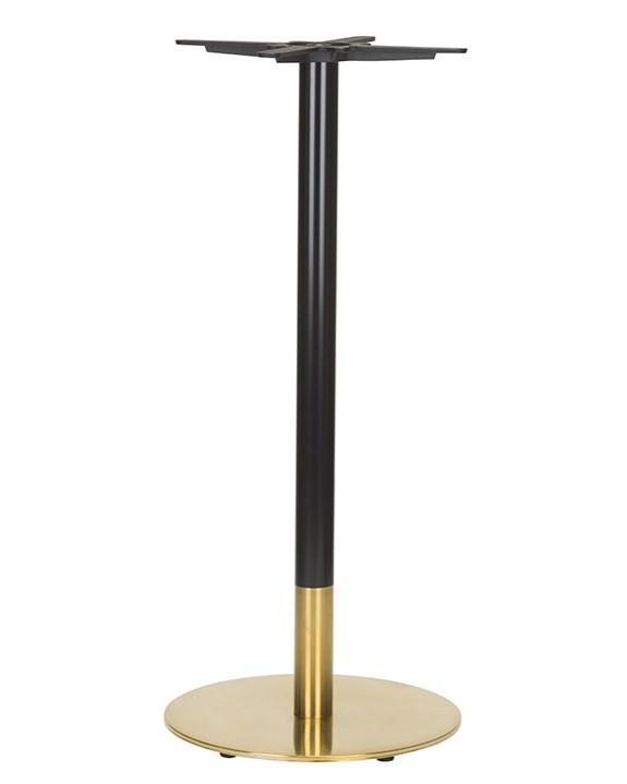 Midas Small Round Table Base (PH-Black/Brass)  - main image