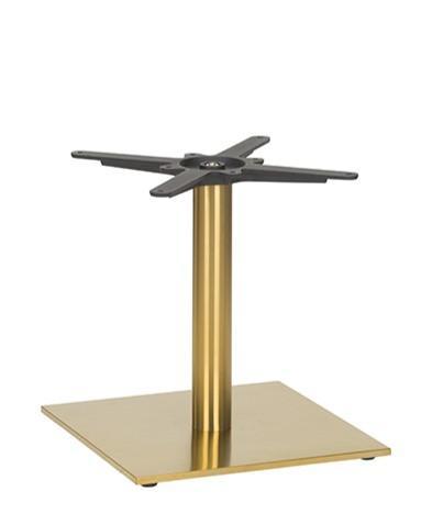 Midas Small Square Table Base (CH-Brass) - main image
