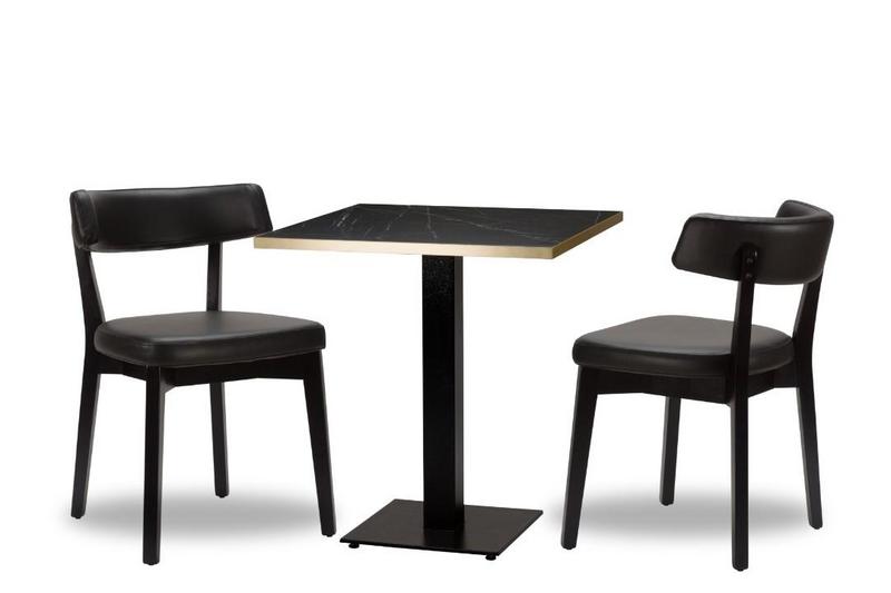 Nico Black/Black x2 - 700mm Sq - Black Pietra Gold ABS Laminate - Titan Sm SQ (DH) - main image