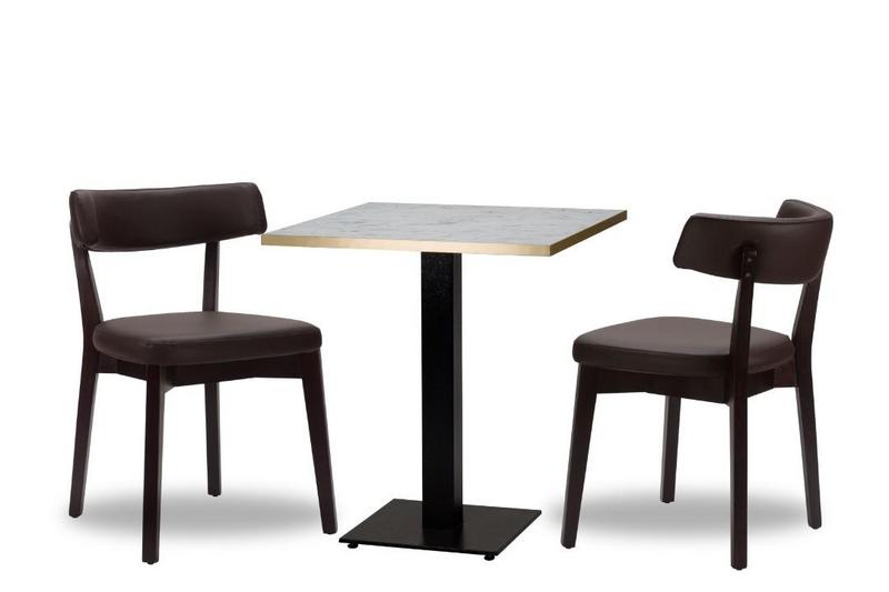 Nico D.Brown/ Wenge x2 - 700mm Sq - White Carrara Gold ABS - Titan Small Sq (DH) - main image