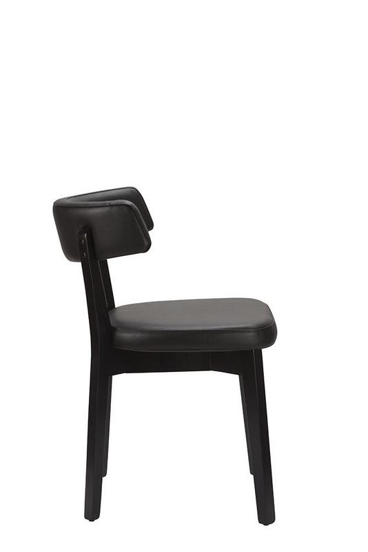 Nico Side Chair  - Black / Black Frame  - main image
