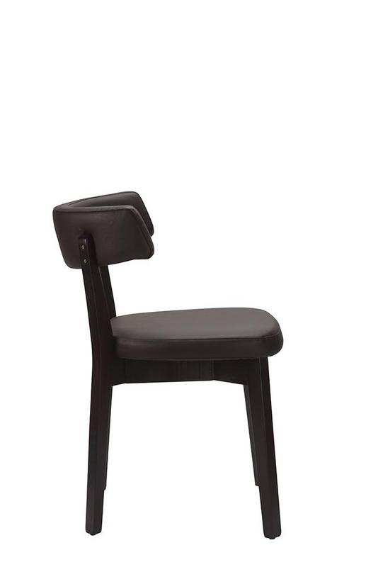 Nico Side Chair  - Dark Brown / Wenge Frame - main image