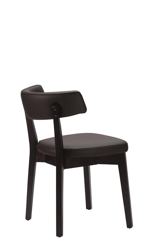 Nico Side Chair  - Dark Brown / Wenge Frame - main image