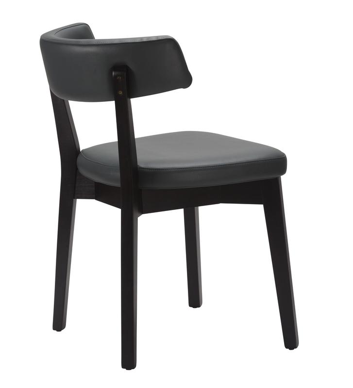 Nico Side Chair  - Iron Grey / Black Frame  - main image