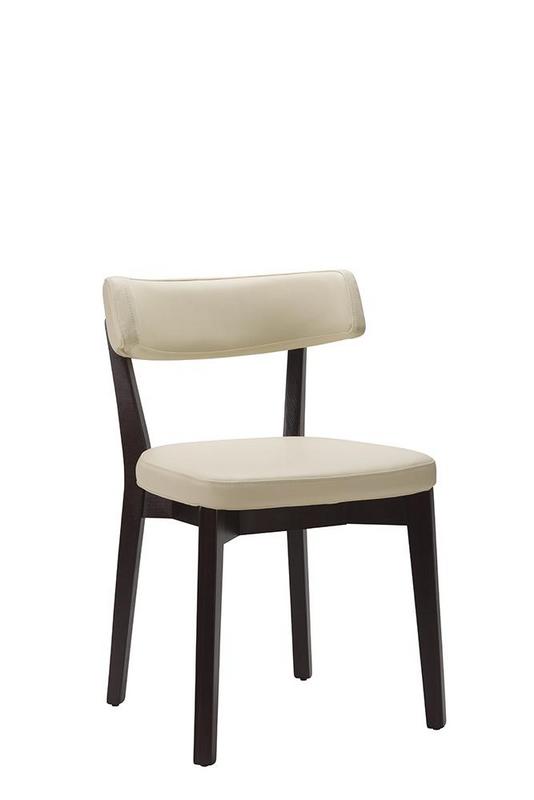 Nico Side Chair  - Ivory / Wenge Frame  - main image