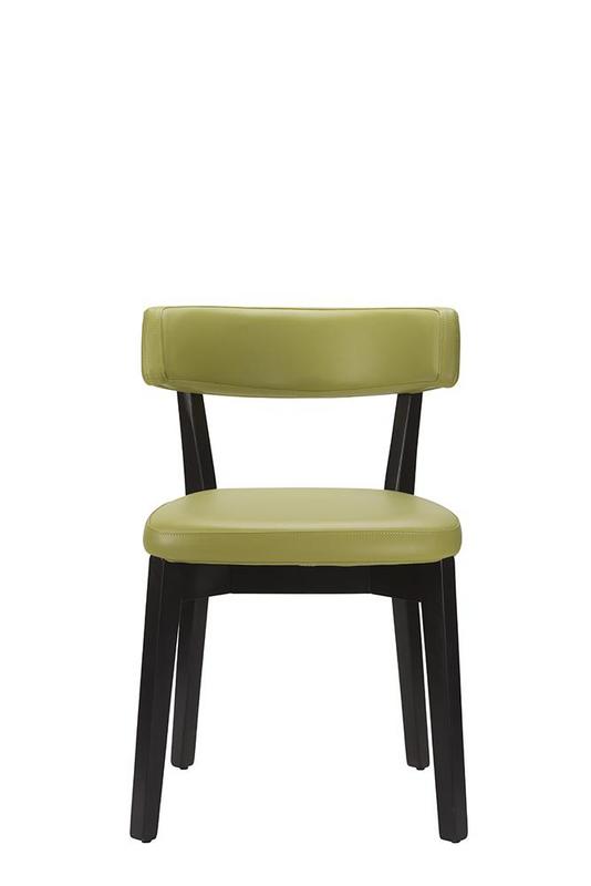 Nico Side Chair  - Lime Green / Black Frame - main image