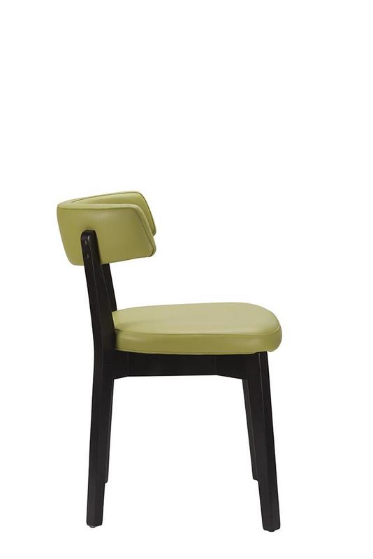 Nico Side Chair  - Lime Green / Black Frame - main image