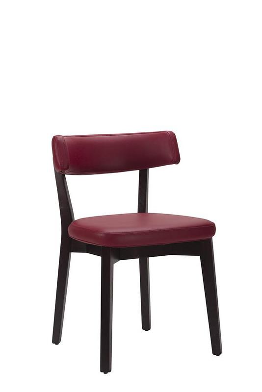 Nico Side Chair - Wine / Wenge Frame  - main image