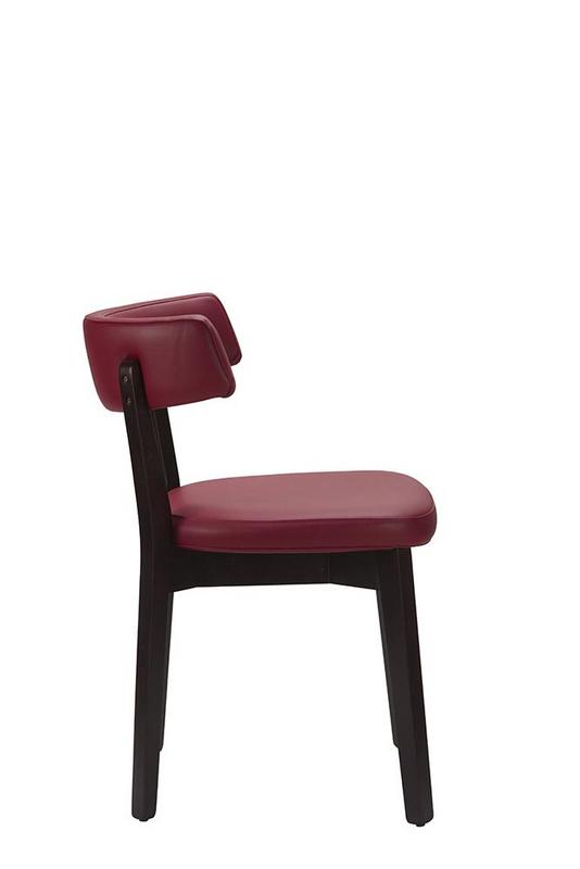 Nico Side Chair - Wine / Wenge Frame  - main image