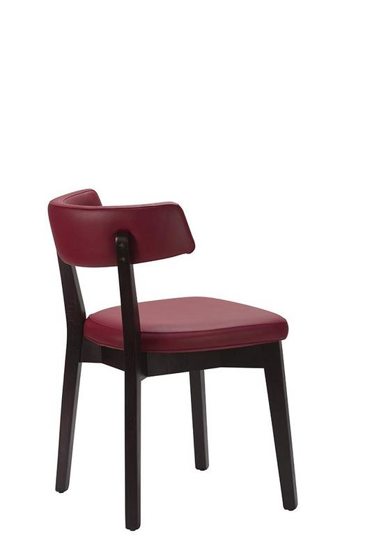 Nico Side Chair - Wine / Wenge Frame  - main image