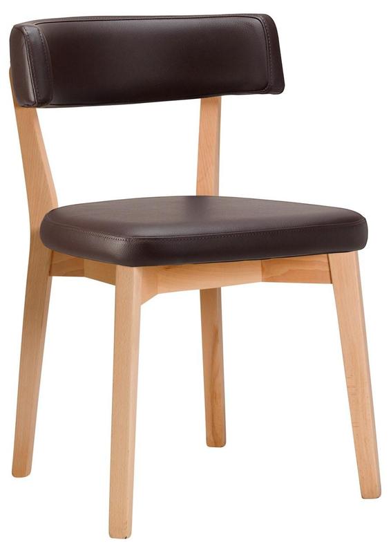 Nico Side Chair - Dark Brown / Light Beech - main image