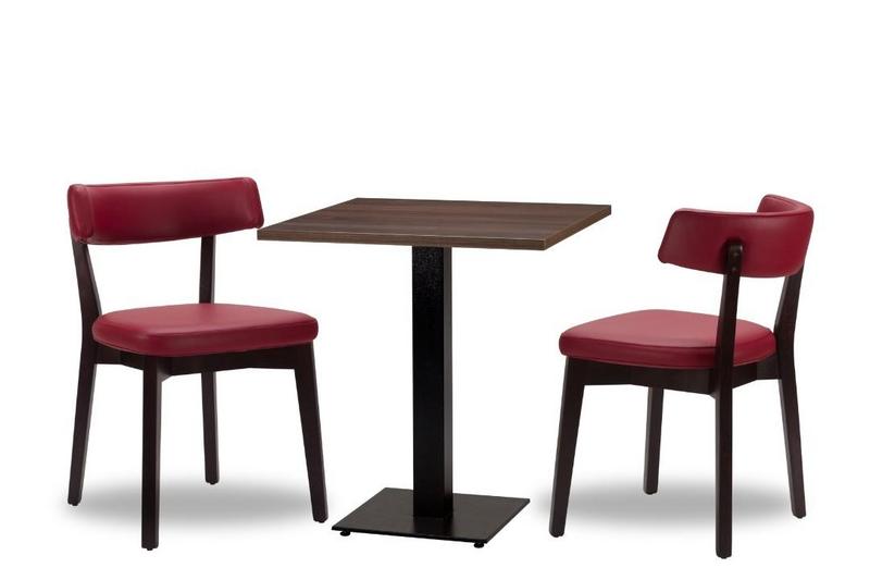 Nico Wine/ Wenge x2  - 700mm Sq - Tobacco Laminate - Titan Sm SQ (DH) - main image