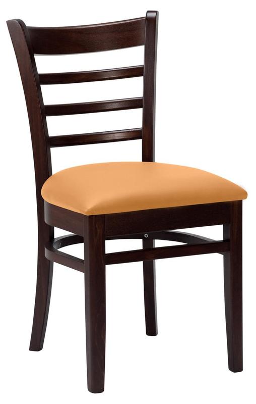 Nova Side Chair - Ochre Brown / Walnut - main image