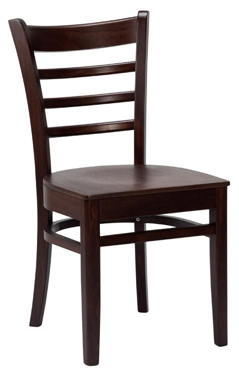 Nova Side Chair - Solid Seat - Walnut - main image