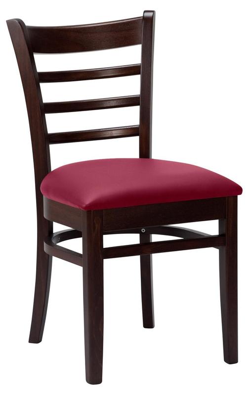 Nova Side Chair -  Wine / Walnut - main image