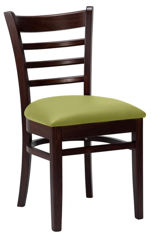 Nova Side Chair - Lime Green / Walnut - main image