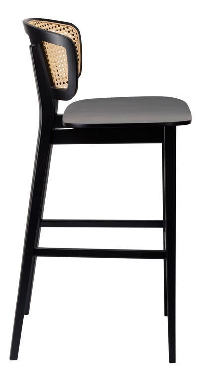 Sophia SB Highchair - Natural Cane Back / Matt Black - main image