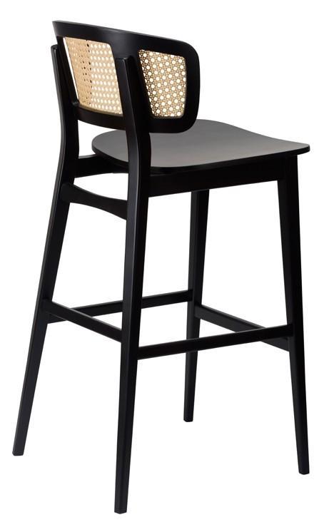 Sophia SB Highchair - Natural Cane Back / Matt Black - main image