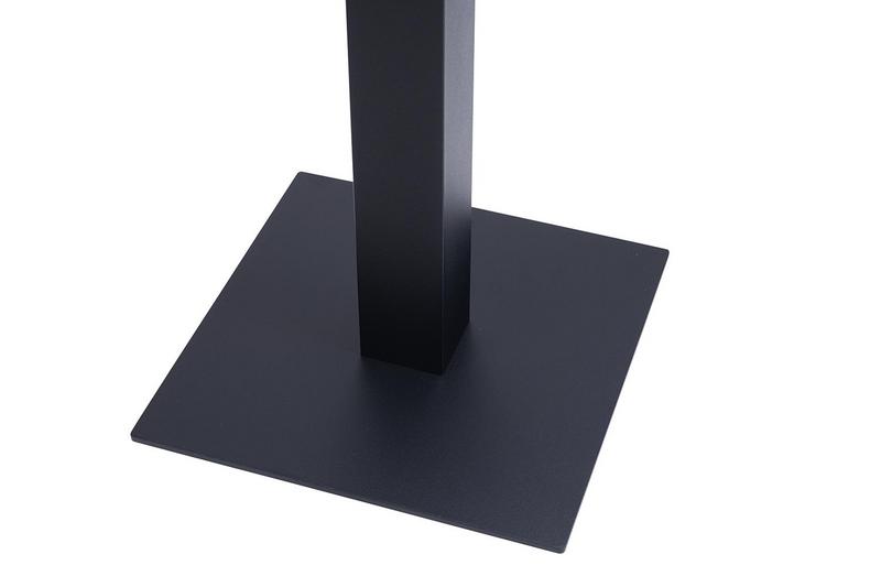 Titan Small Square Table Base - Black - main image