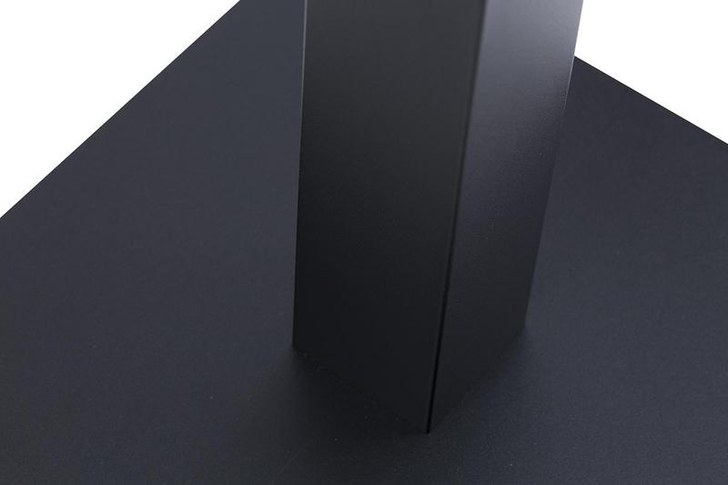 Titan Single Rectangular Table Base - Black - main image