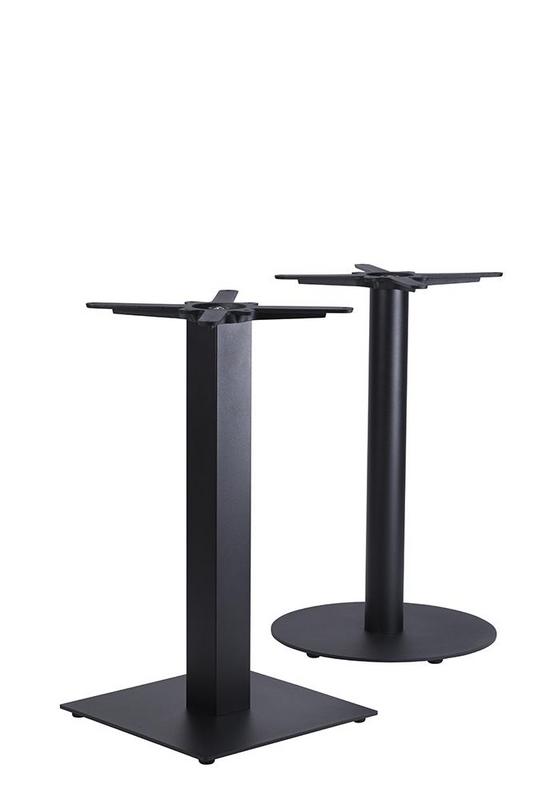 Titan Small Square Table Base - Black - main image